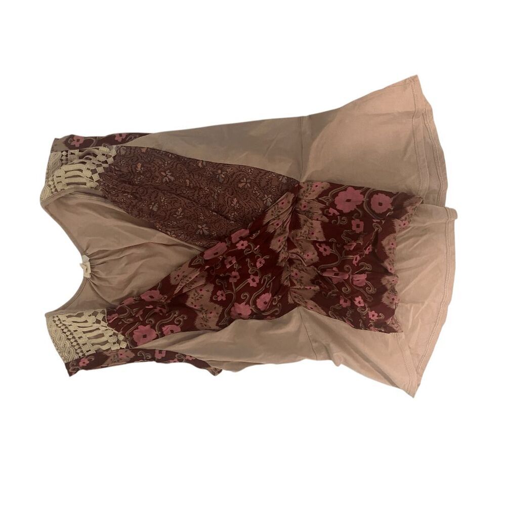 Anthropologie TINY floral fixed wrap top Small Good Condition